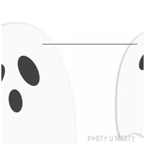 baner flagi halloween duszki klebuszki bialy 2 5 m