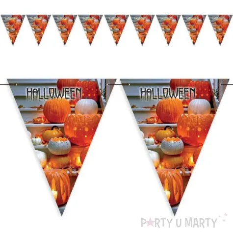 baner flagi halloween i dynie 3 6 m