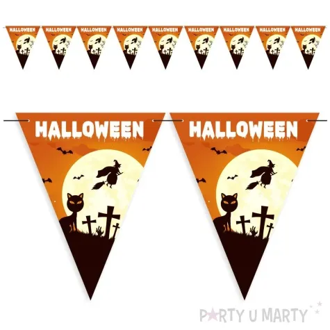 baner flagi halloween i kot 3 6 m