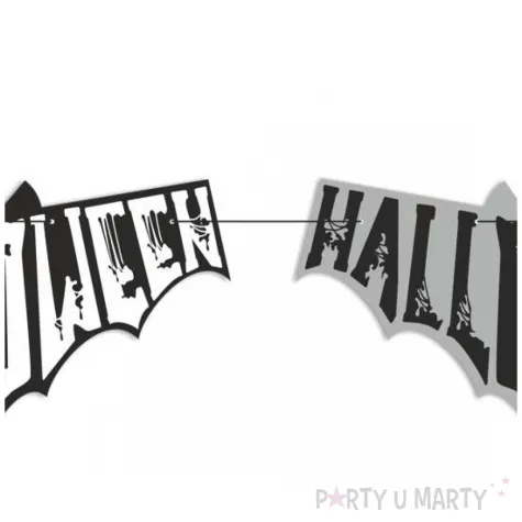 baner flagi halloween nietoperz czarno szary 2 5 m