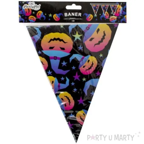baner flagi halloweenowe dynie partypal 300 cm