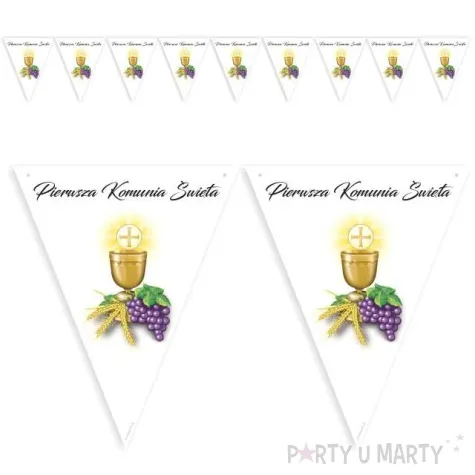 baner flagi i komunia swieta kielich 3 6 m