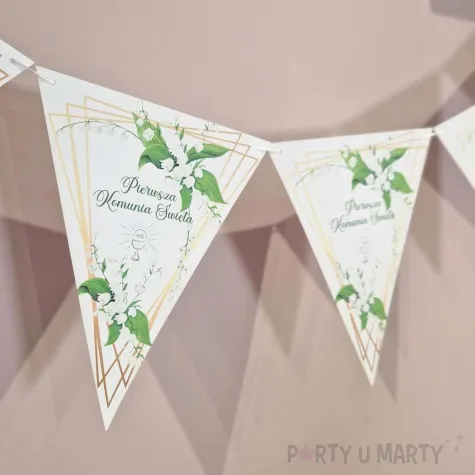 baner flagi i komunia swieta konwalie 3 6 m