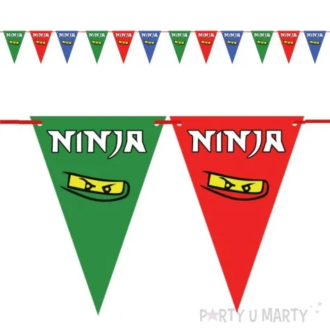 baner flagi kolorowy ninja congee 500 cm