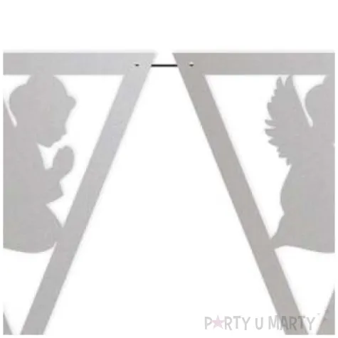 baner flagi komunia sw aniolek srebrny 3 6 m