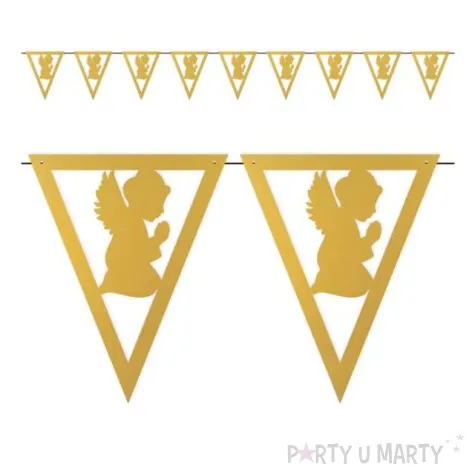 baner flagi komunia sw aniolek zloty 3 6 m