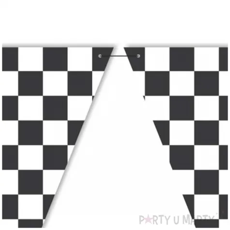 baner flagi krata wyscigi bialo czarny diy 3 6 m