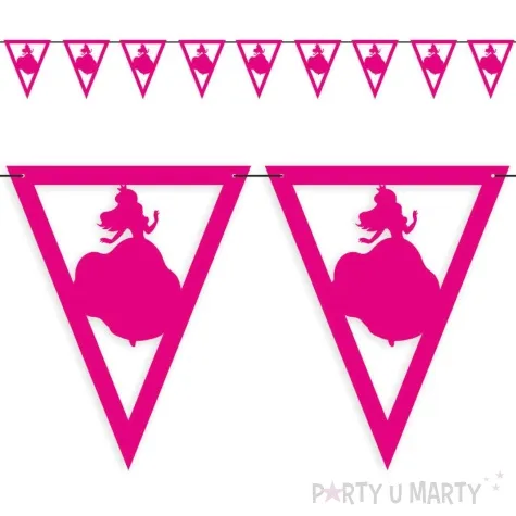 baner flagi ksiezniczka fuksja 3 6 m