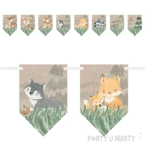 baner flagi lesne zwierzatka congee 300 cm