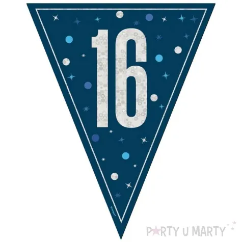 baner flagi liczba 16 granatowy unique 2 74 m