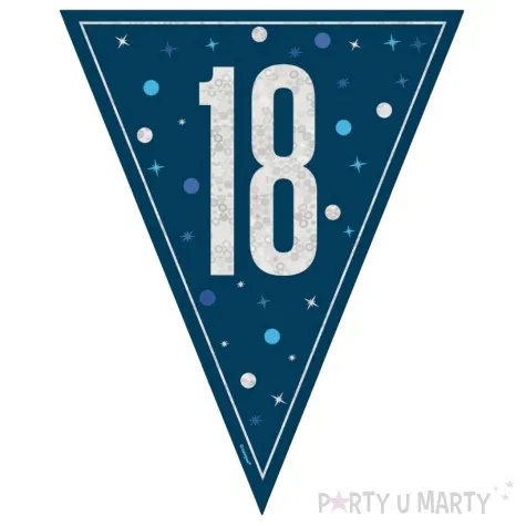 baner flagi liczba 18 granatowy unique 2 74 m