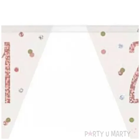 baner flagi liczba 21 bialo rozowy unique 2 74 m