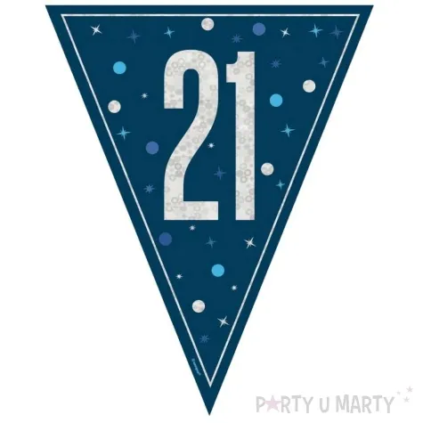 baner flagi liczba 21 granatowy unique 2 74 m