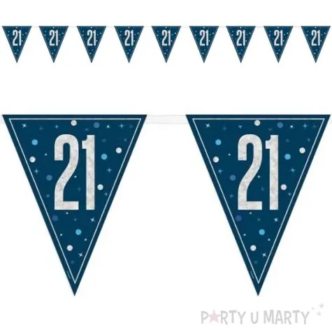 baner flagi liczba 21 granatowy unique 2 74 m