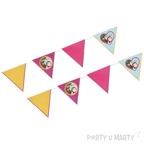 baner flagi masha and the bear masha i niedzwiedz smiffys 3 m