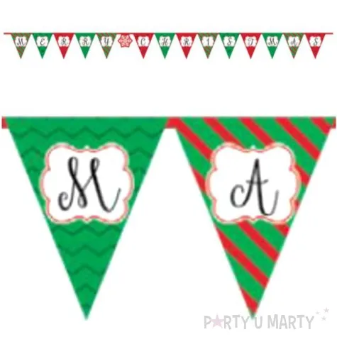 baner flagi merry christmas amscan 380 cm