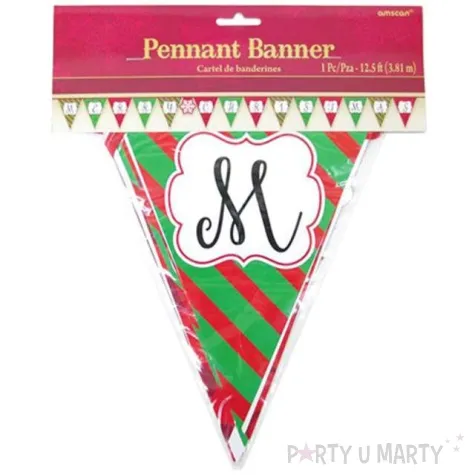 baner flagi merry christmas amscan 380 cm