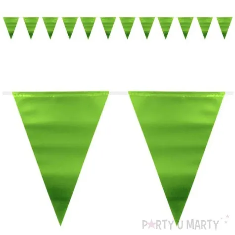 baner flagi metaliczny zielony folat 600 cm