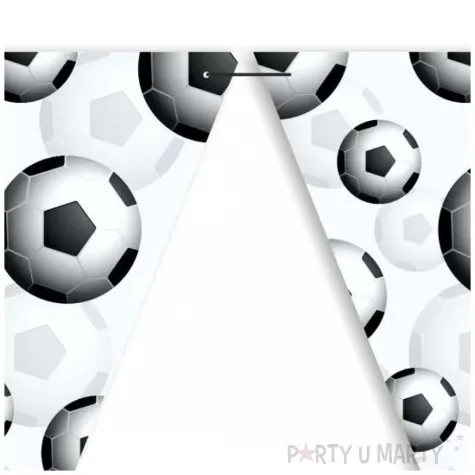 baner flagi pilka nozna bialo czarni 3 6 m