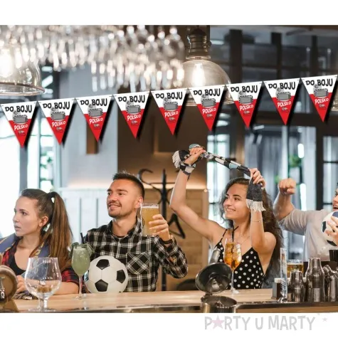 baner flagi pilka nozna do boju polsko bialo czerwoni 3 6 m