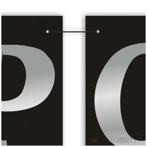 baner flagi polowinki 2025 czarno srebrny 2 5 m