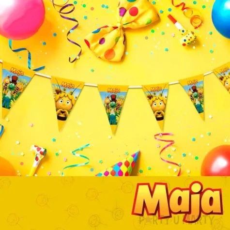 baner flagi pszczolka maja i przyjaciele party factory 500 cm