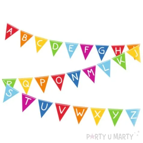 baner flagi school start szkola alfabet amscan 400 cm