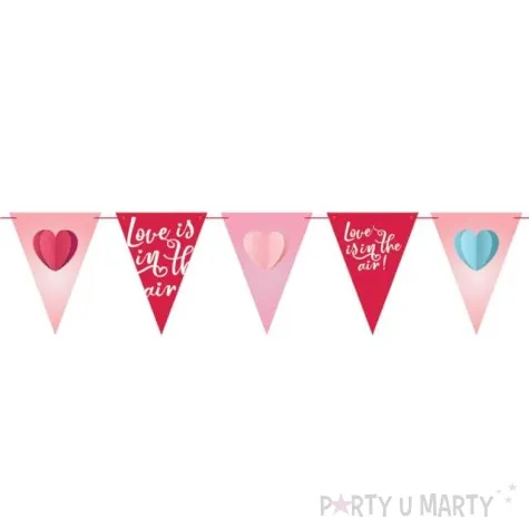 baner flagi serca love is in the air mix godan 270 cm