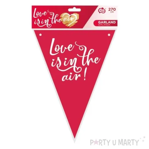 baner flagi serca love is in the air mix godan 270 cm