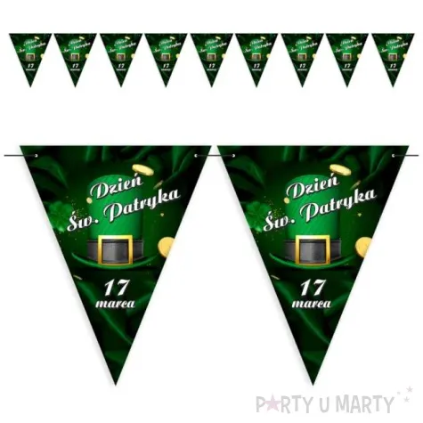 baner flagi sw patryk 17 marca diy 3 6 m