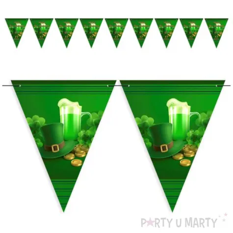 baner flagi sw patryk zielone piwo diy 3 6 m