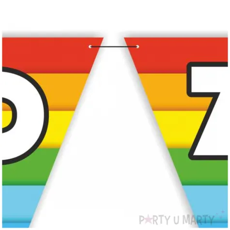 baner flagi teczowy dzien dziecka diy 4 m