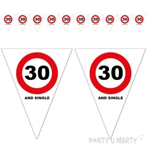 baner flagi urodziny 30 traffic birthday funny fashion 5 m