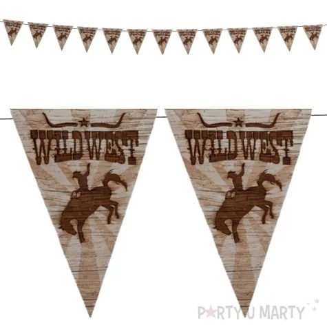 baner flagi western dziki zachod brazowy boland 600 cm