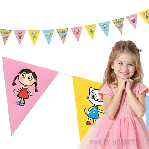 baner girlanda papieowa kicia kocia dekoracja na urdziny godan 250 cm