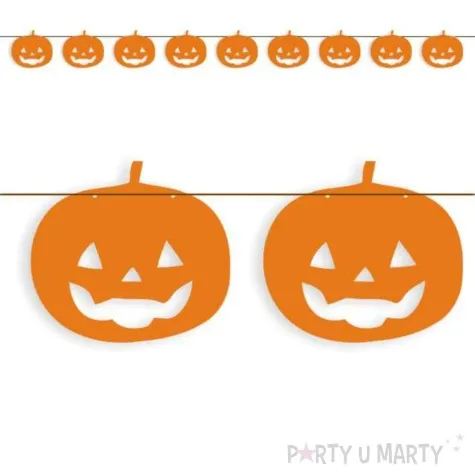 baner halloween dynie pomaranczowy 3 6 m