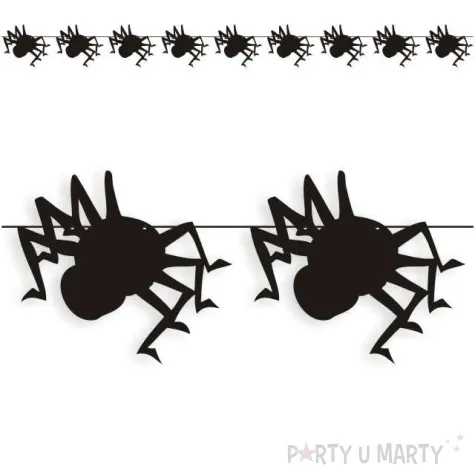baner halloween pajaki czarny 3 6 m