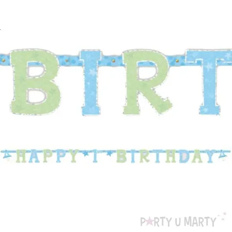 baner happy 1st birthday 2 8m 1szt