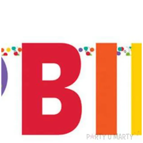 baner happy birthday baloniki mix amscan 320 cm