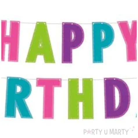 baner happy birthday brokat mix godan 200 x 12 cm