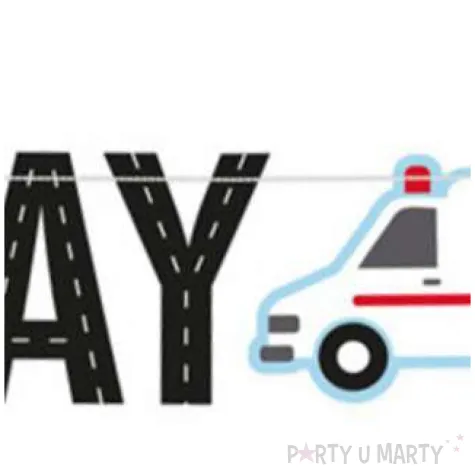 baner happy birthday karetka amscan 180 x 15 cm