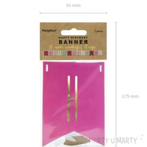 baner happy birthday mix 1 partydeco 140 cm