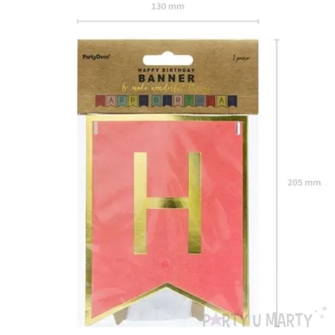 baner happy birthday mix 3 partydeco 175 cm