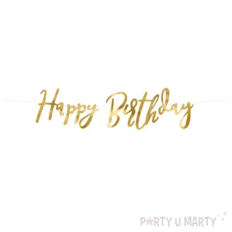 baner happy birthday partydeco 62x16 5 cm