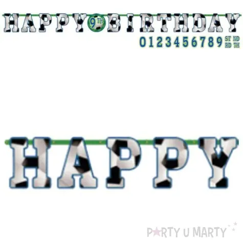 baner happy birthday pilkarska amscan 320 cm