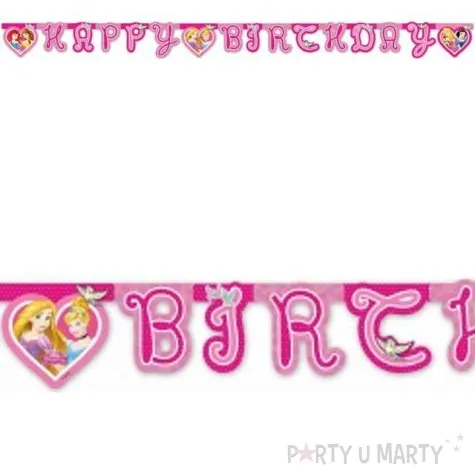 baner happy birthday princess dreaming rozowy procos 175 cm