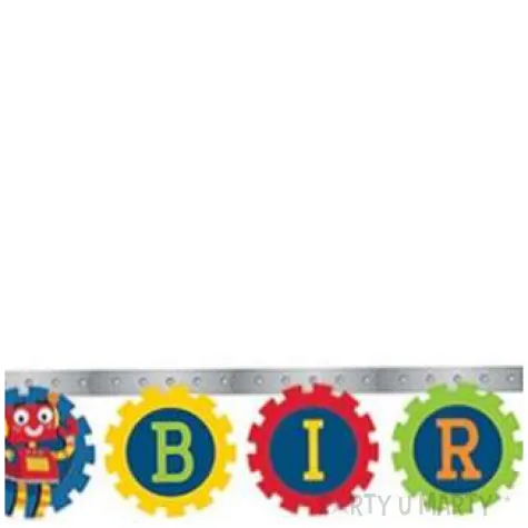 baner happy birthday roboty godan 218 cm