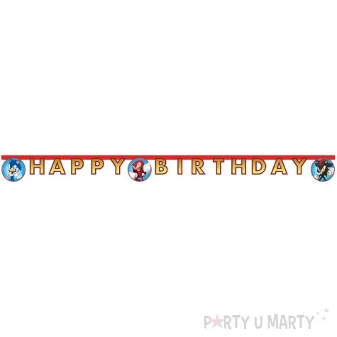 baner happy birthday sonic procos 200 cm