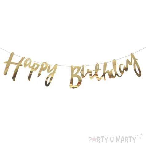 baner happy birthday zloty arpex 150 cm