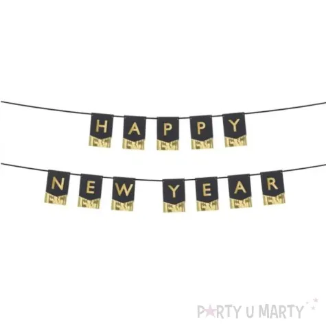 baner happy new year partydeco 135 x 16 5 cm